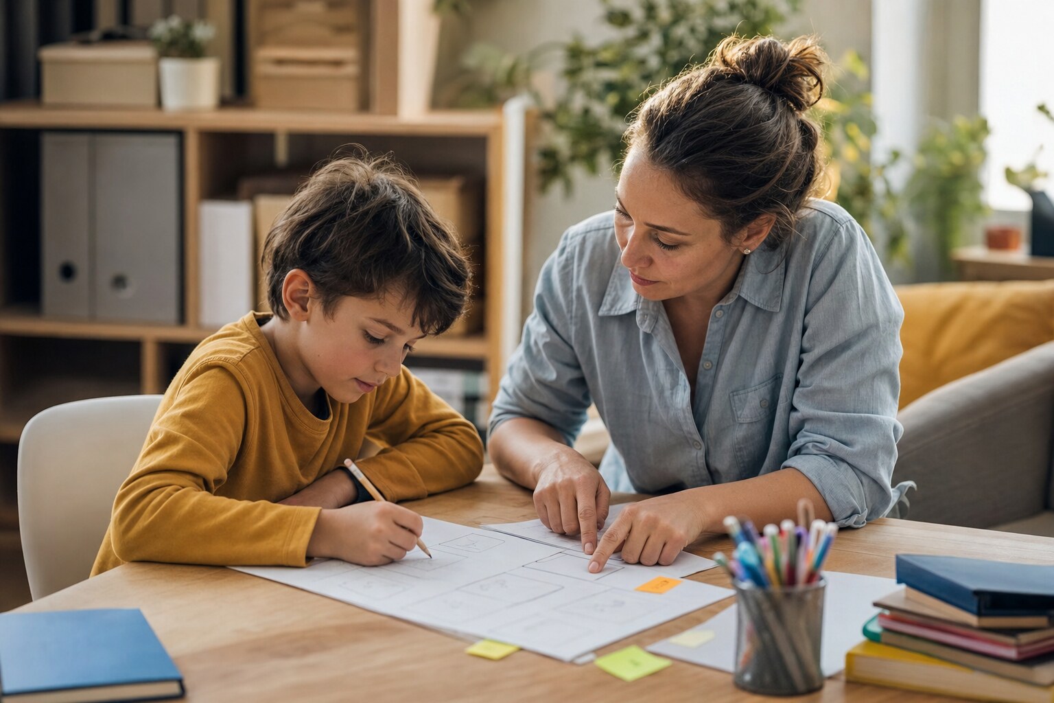 Odrabianie lekcji z dzieckiem z ADHD bez krzyku — gdy nic się nie dzieje