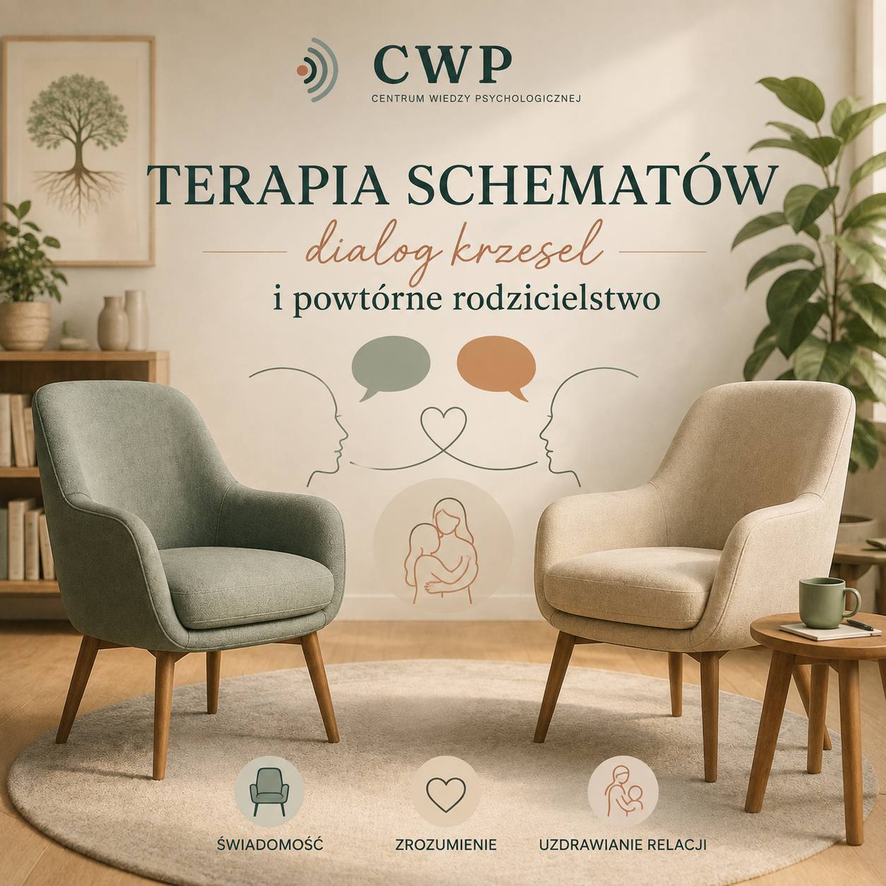 Terapia schematów — praca z trybami, dialog krzeseł i ograniczone powtórne rodzicielstwo